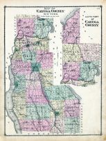 Cayuga County Map, Cayuga County 1875
